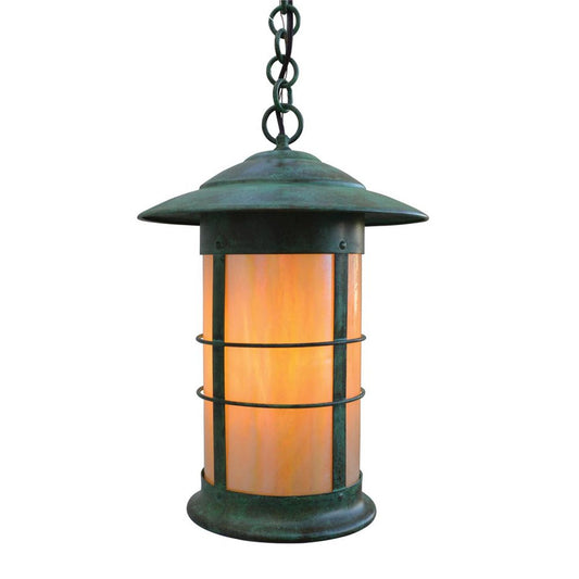 14″ Newport Long Body Pendant - NH-14LGW-VP - Verdigris Patina by Arroyo Craftsman