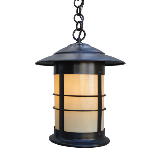 14″ Newport Pendant - NH-14OF-BZ - Bronze by Arroyo Craftsman