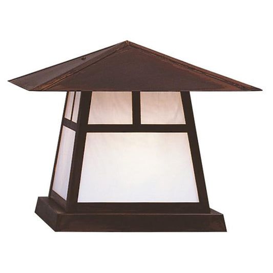 15″ Carmel Column Mount With T-Bar Overlay - CC-15TWO-BZ - Bronze by Arroyo Craftsman