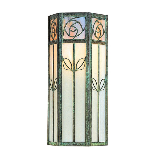 16″ Saint Clair Flush Wall Mount - SCW-16GWC-VP - Verdigris Patina by Arroyo Craftsman