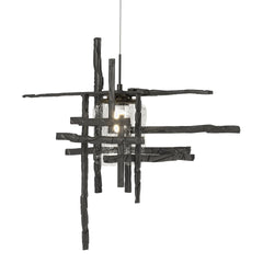 Tura Seeded Glass Low Voltage Mini Pendant Light by Hubbardton Forge, Dimmable, Multiple Finishes