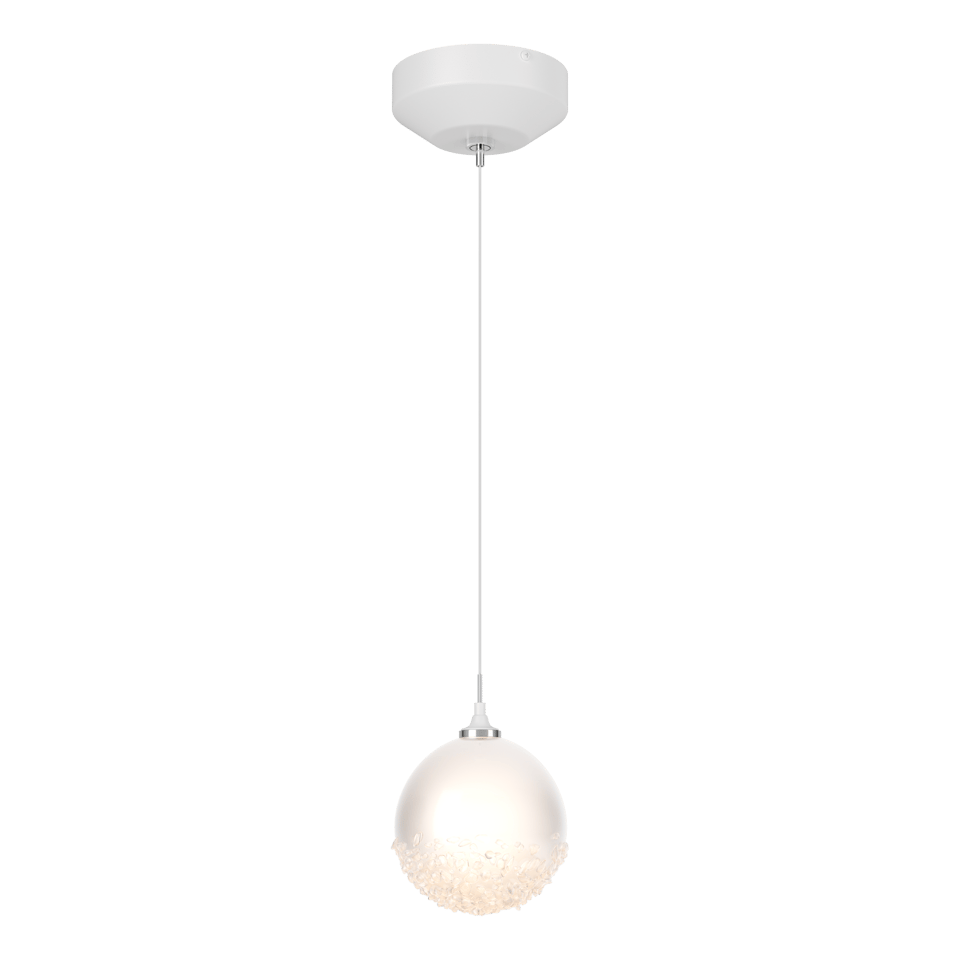 Fritz Globe 1-Light Mini Pendant by Hubbardton Forge - Dimmable, Frosted Glass, Multiple Finishes
