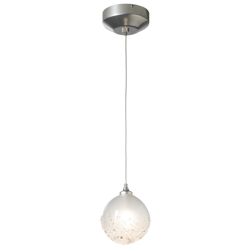 Fritz Globe 1-Light Mini Pendant by Hubbardton Forge - Dimmable, Frosted Glass, Multiple Finishes