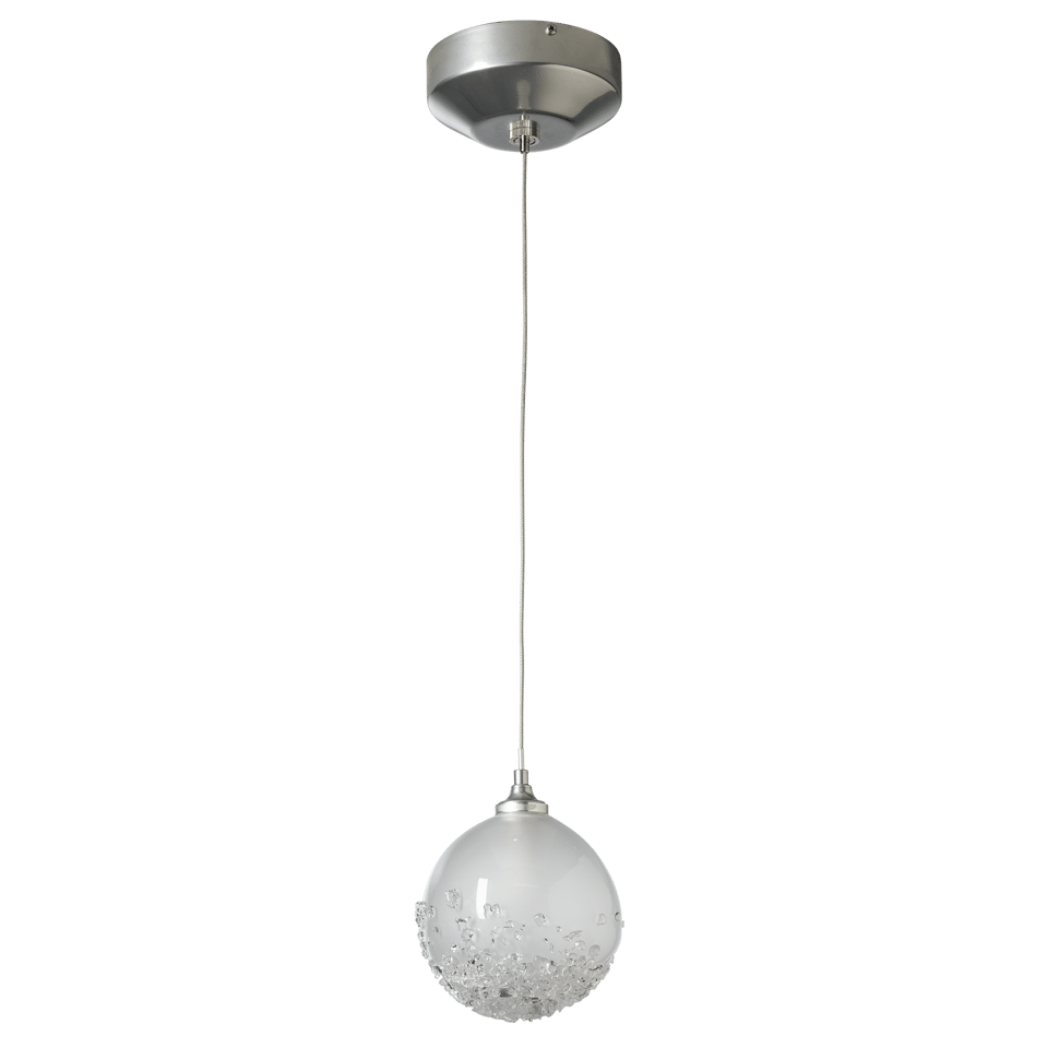 Fritz Globe 1-Light Mini Pendant by Hubbardton Forge - Dimmable, Frosted Glass, Multiple Finishes