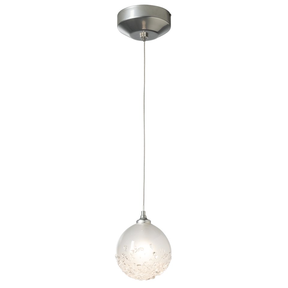 Fritz Globe 1-Light Mini Pendant by Hubbardton Forge - Dimmable, Frosted Glass, Multiple Finishes