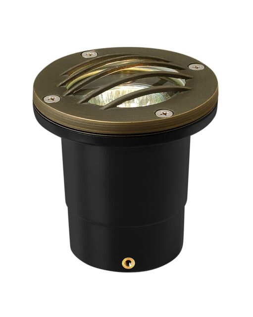 Hinkley Lighting Hardy Island Grill Top Well Light, 12V Brass in Matte Bronze, UL Wet-Rated, Dimmable