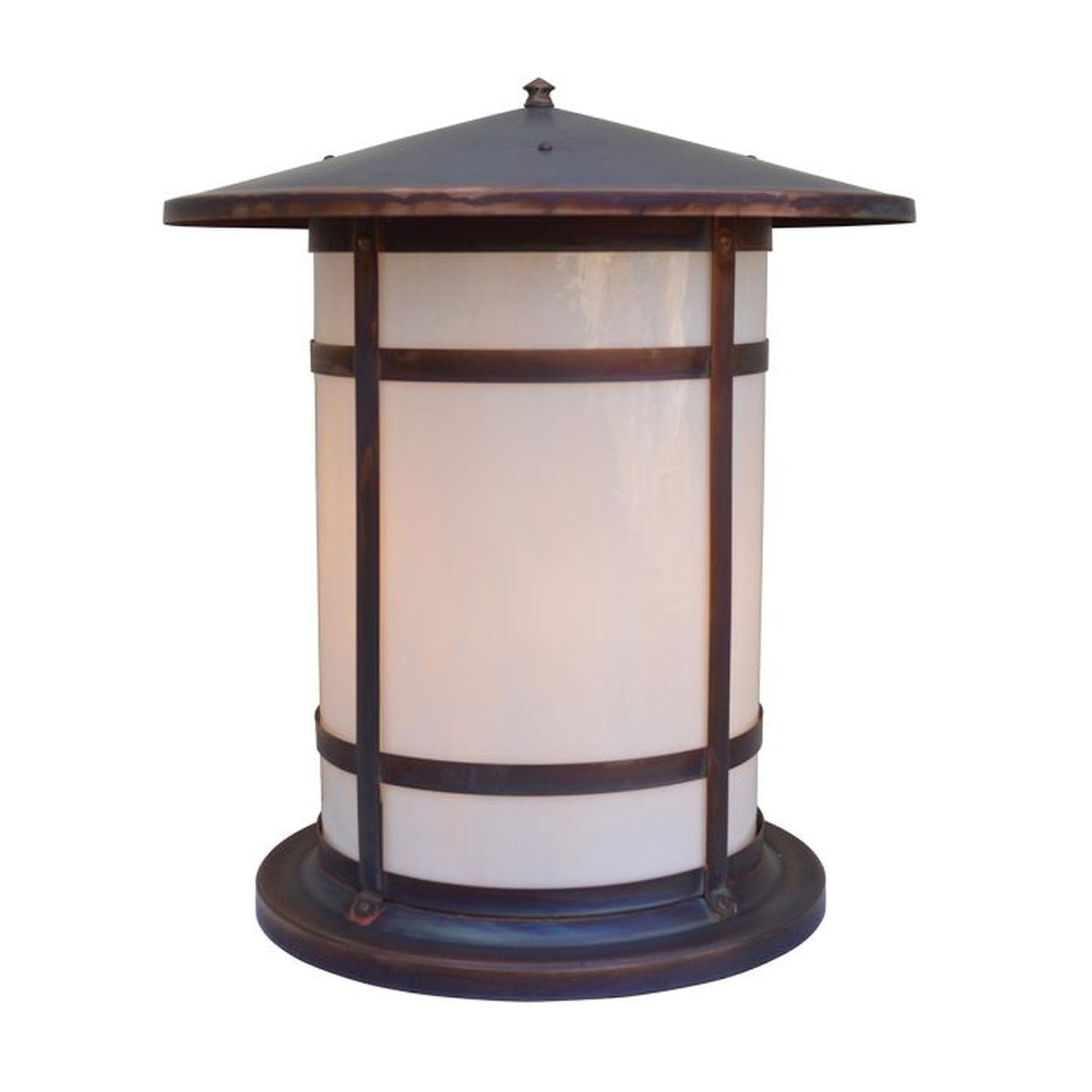 17″ Berkeley Long Body Column Mount - BC-17LWO-RC - Raw Copper by Arroyo Craftsman