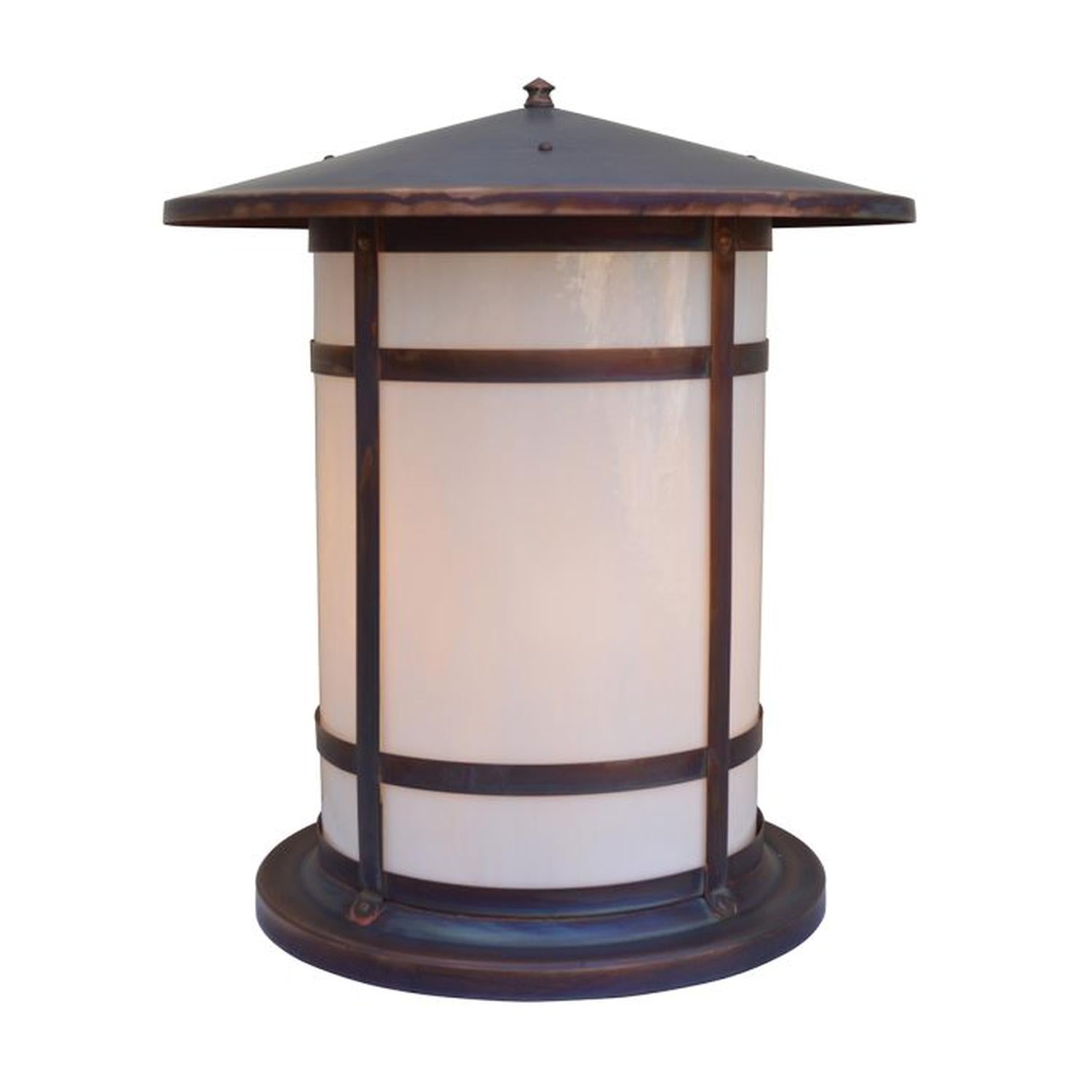 17″ Berkeley Long Body Column Mount - BC-17LWO-RC - Raw Copper by Arroyo Craftsman