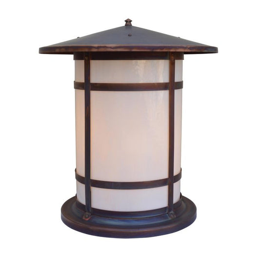 17″ Berkeley Long Body Column Mount - BC-17LWO-RC - Raw Copper by Arroyo Craftsman