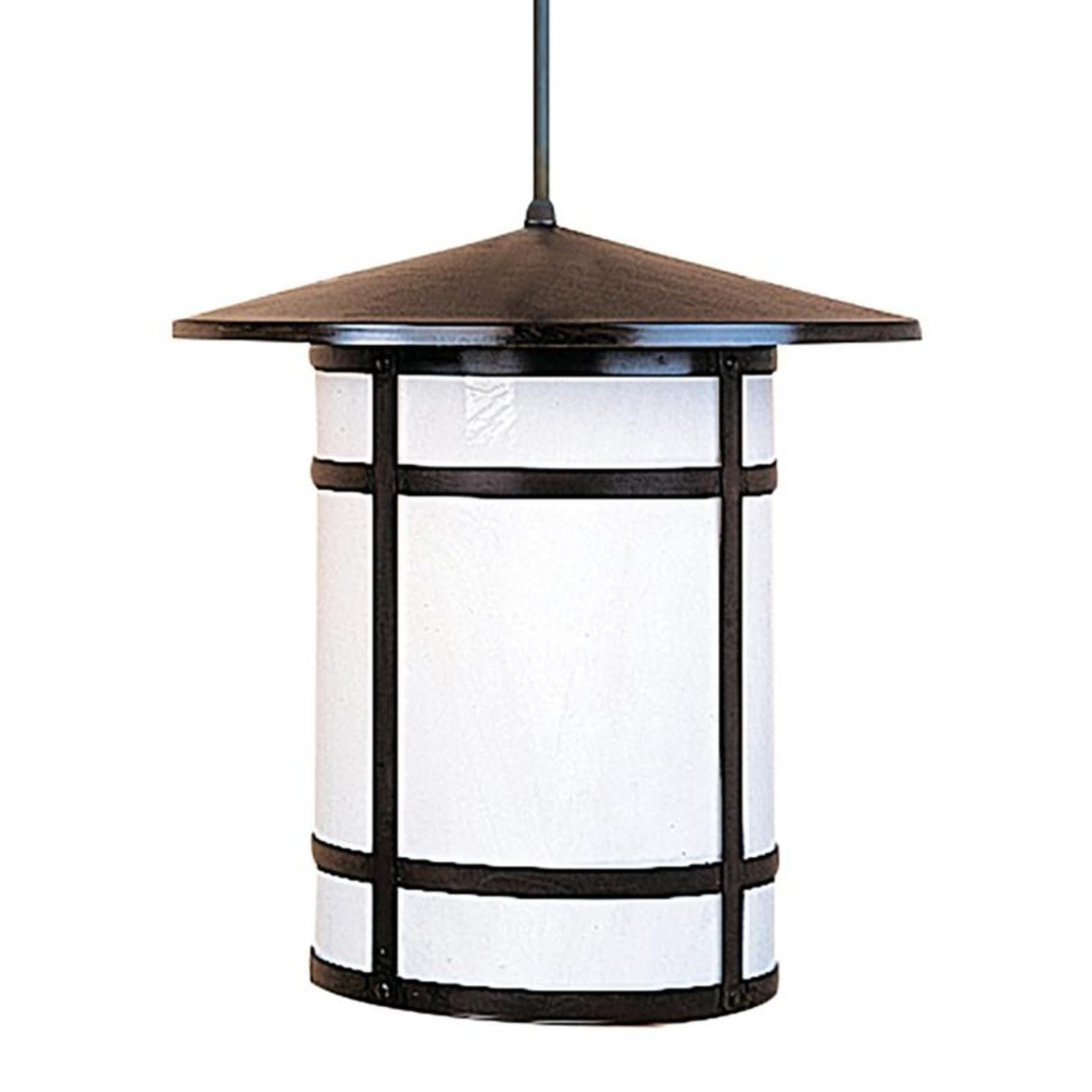17″ Berkeley Long Body Stem Hung Pendant - BSH-17LWO-BZ - Bronze by Arroyo Craftsman