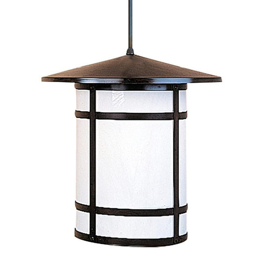 17″ Berkeley Long Body Stem Hung Pendant - BSH-17LWO-BZ - Bronze by Arroyo Craftsman