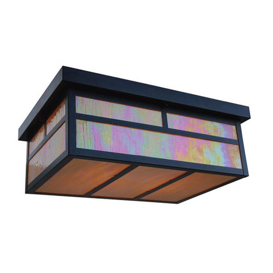 18″ Mission Flush Ceiling Mount With T-Bar Overlay - MCM-18TGW-BZ - Bronze by Arroyo Craftsman