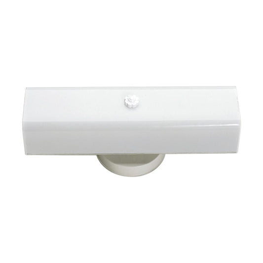 2 Light - 14" Vanity with White "U" Channel Glass - White Finish - Satco SF77-087
