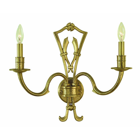 2-Light Brushed Brass Matera Sconce - 5942 BR by Framburg