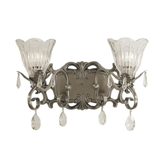 2-Light Brushed Nickel Liebestraum Sconce - 2962 BN by Framburg