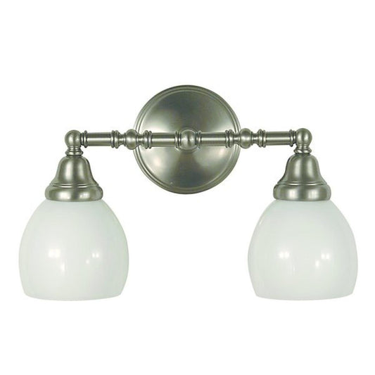 2-Light Brushed Nickel Sheraton Sconce - 2428 BN by Framburg