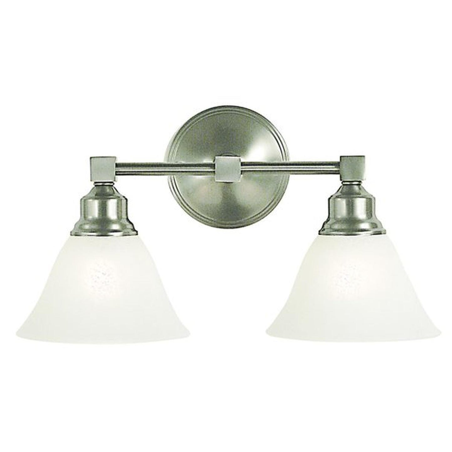 2-Light Brushed Nickel Taylor Sconce - 2422 BN/WH by Framburg