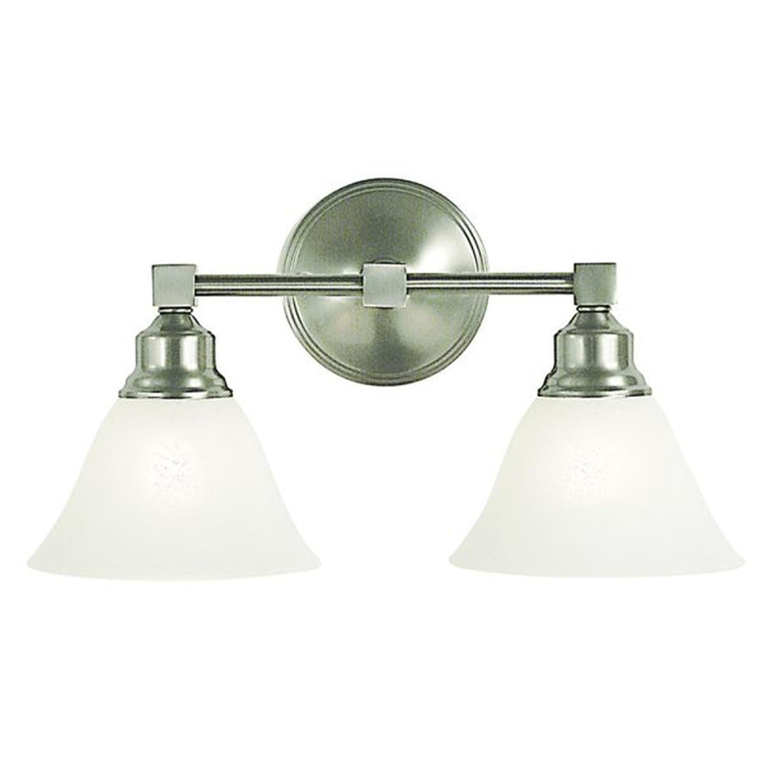 2-Light Brushed Nickel Taylor Sconce - 2422 BN/WH by Framburg