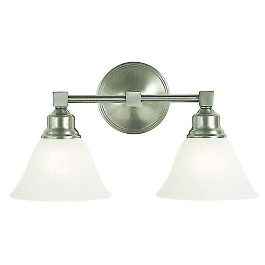 2-Light Brushed Nickel Taylor Sconce - 2422 BN/WH by Framburg