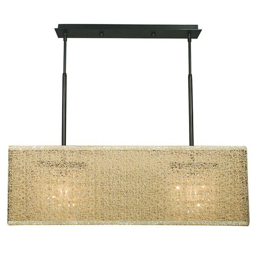 2-Light Mahogany Bronze Chloe Island Chandelier - 2332 MB/CM by Framburg