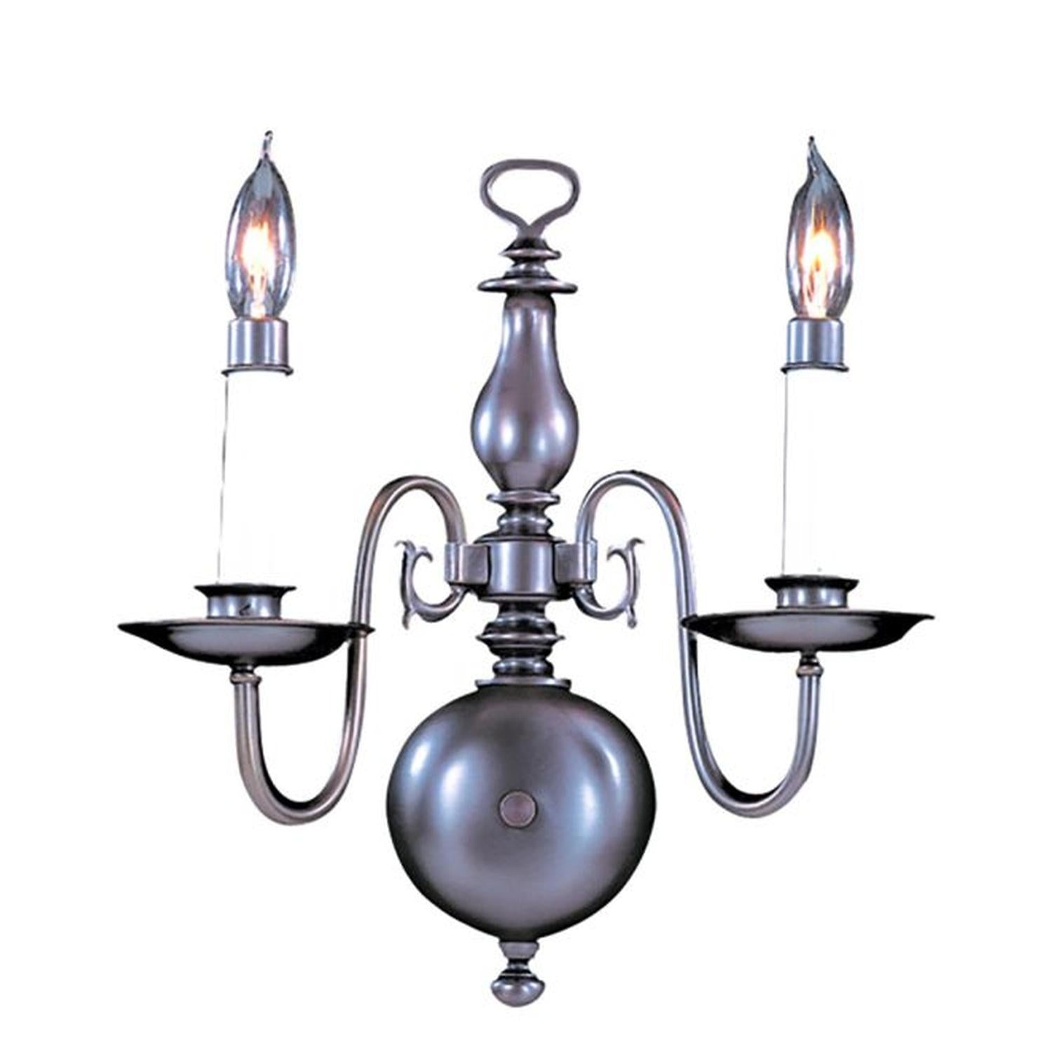 2-Light Mahogany Bronze Jamestown Sconce - 9122 MB by Framburg