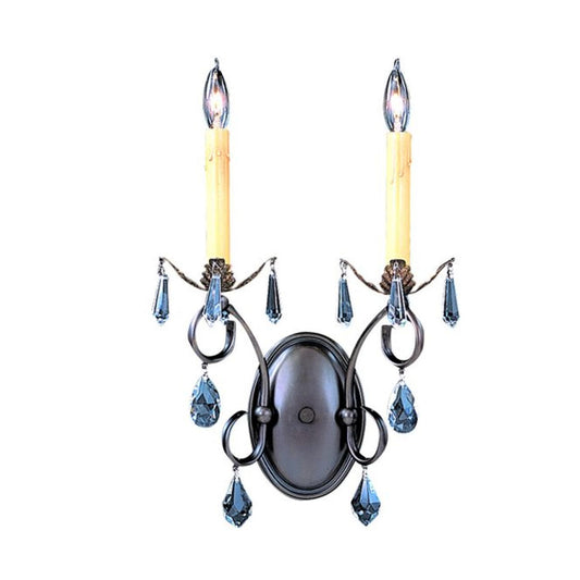 2-Light Mahogany Bronze Liebestraum Sconce - 9902 MB by Framburg