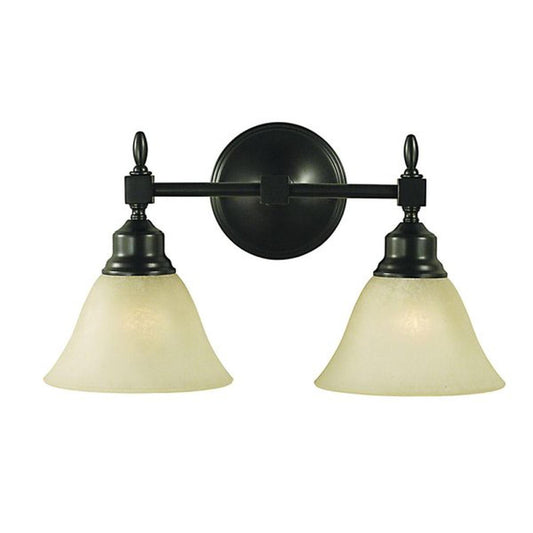 2-Light Mahogany Bronze Taylor Sconce - 2432 MB/CM by Framburg