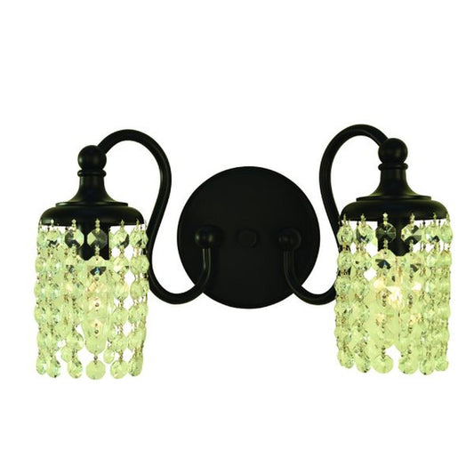 2-Light Matte Black Eliana Sconce - 5902 MBLACK by Framburg