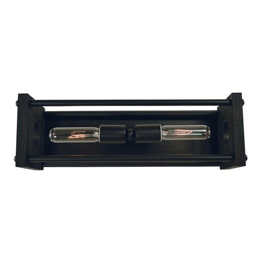 2-Light Matte Black Industria Sconce - 5532 MBLACK by Framburg