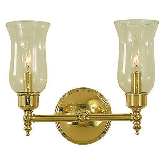 2-Light Polished Brass Sheraton Sconce - 2502 PB by Framburg