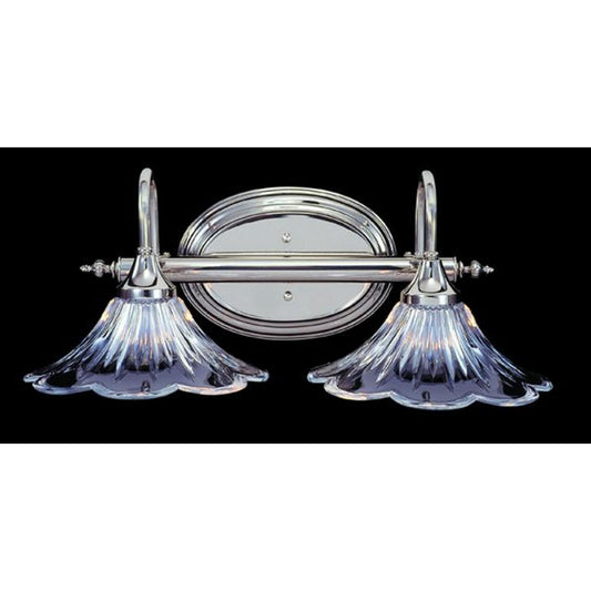 2-Light Polished Silver Geneva Sconce - 8732 PS by Framburg