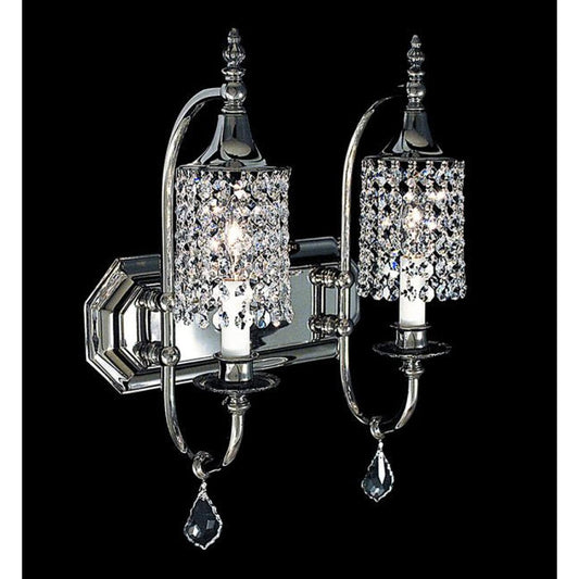 2-Light Polished Silver Princessa Sconce - 2042 PS by Framburg
