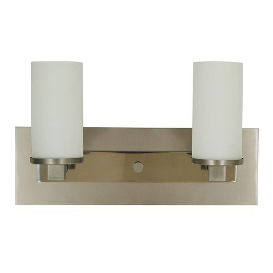 2-Light Satin Pewter/Polished Nickel Mercer Sconce - 4732 SP/PN by Framburg