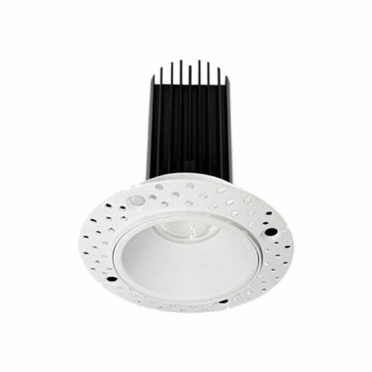 2" Round Trimless White Recessed LED Ceiling Light - 15 Watt - Dim to Warm 3000-1800K - 800 Lumens by Lotus LED Lights