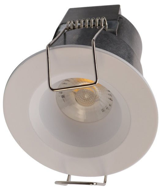 2" Round White Mini Recessed LED Ceiling Light - 6W - 3000K - 480 Lumens - 24V AC/DC - 1/4" Trim by Lotus LED Lights
