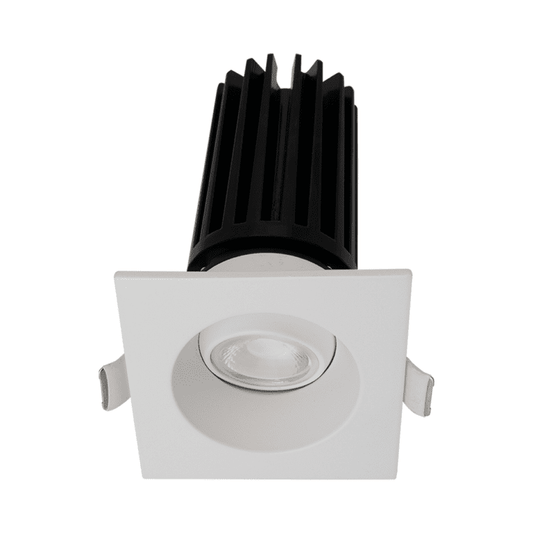2" Square Gimbal White Recessed LED Ceiling Light - 11 Watt - 5CCT - 700 to 850 Lumens by Lotus LED Lights