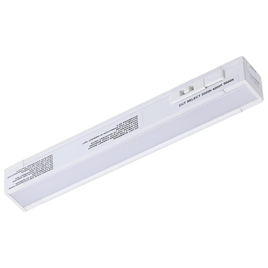 2 Watt 6-Inch LED Under Cabinet - 30K/40K/50K CCT Selectable - White Finish - 120 Volt - Satco 63-401