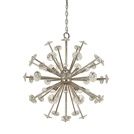 20-Light Polished Nickel Apogee Foyer Chandelier - 4816 PN by Framburg