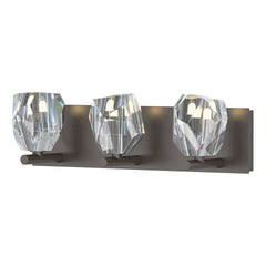 Gatsby 3-Light Bath Sconce With Dimmable Functionality & Hand-Cut Crystals by Hubbardton Forge