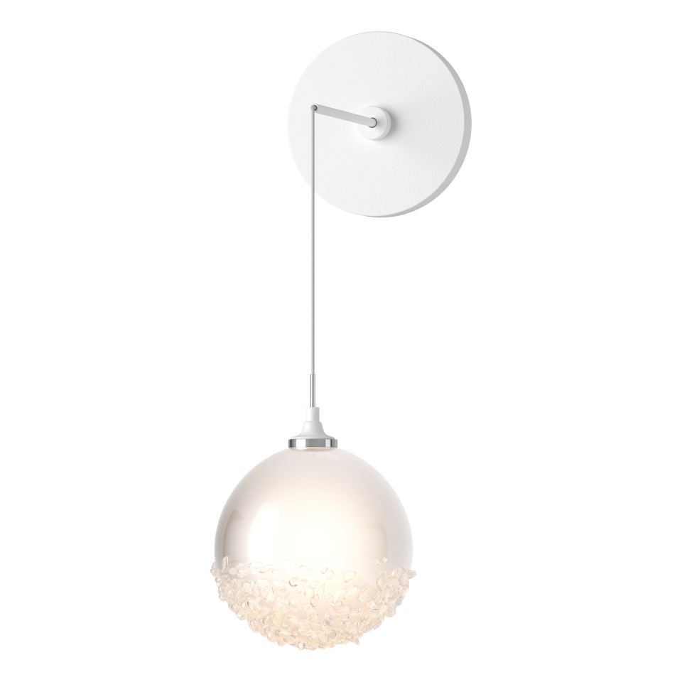 Fritz Globe Low Voltage Sconce 4W Dimmable with Frosted Glass Shade by Hubbardton Forge