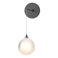 Fritz Globe Low Voltage Sconce 4W Dimmable with Frosted Glass Shade by Hubbardton Forge