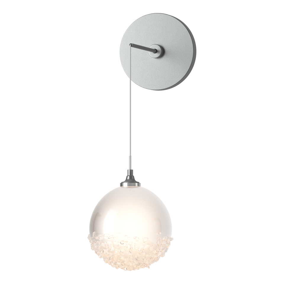 Fritz Globe Low Voltage Sconce 4W Dimmable with Frosted Glass Shade by Hubbardton Forge