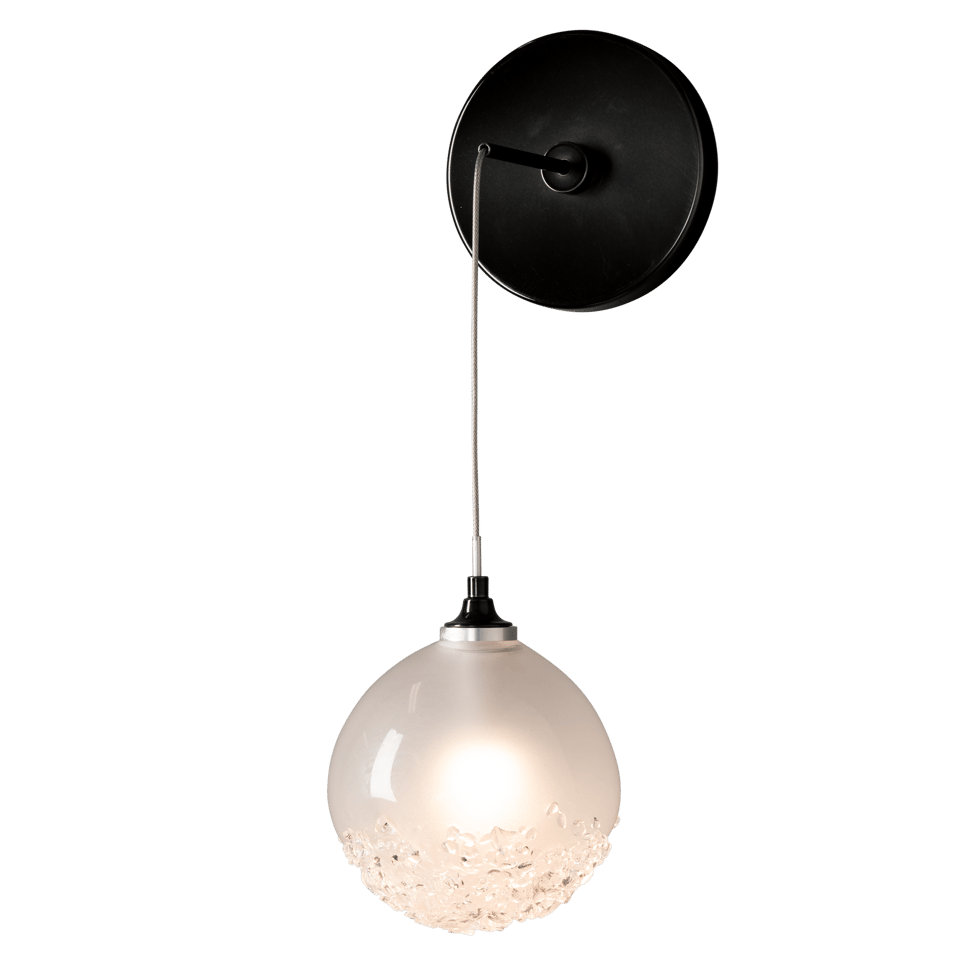 Fritz Globe Low Voltage Sconce 4W Dimmable with Frosted Glass Shade by Hubbardton Forge