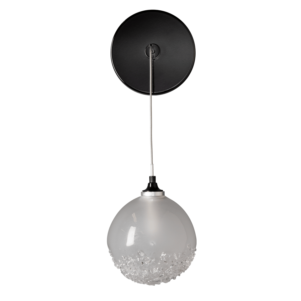 Fritz Globe Low Voltage Sconce 4W Dimmable with Frosted Glass Shade by Hubbardton Forge