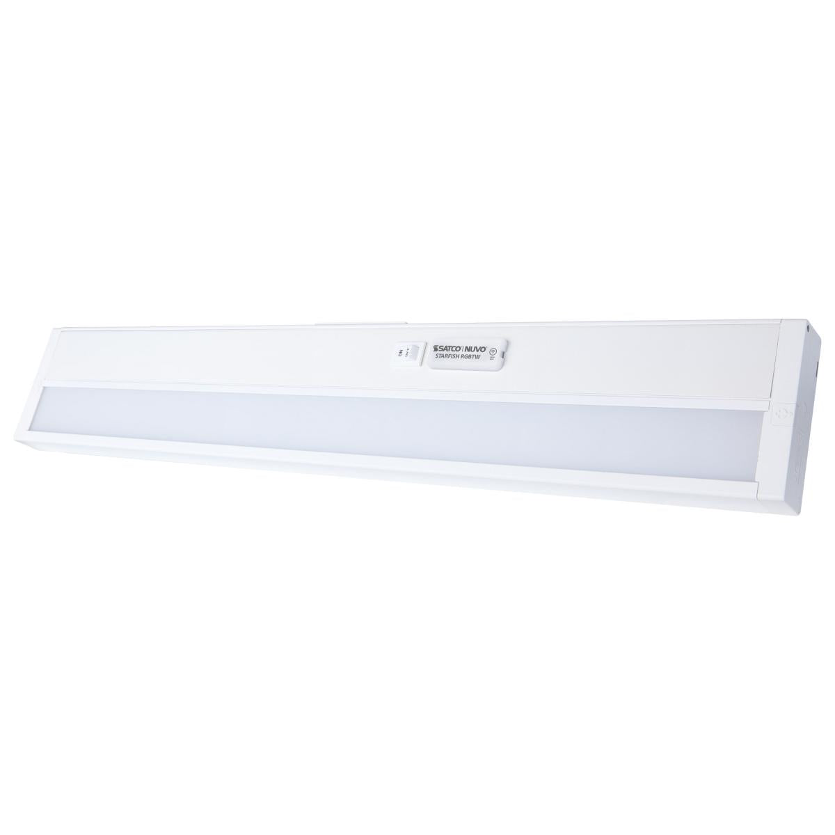 22 Inch - LED - SMART - Starfish - RGB and Tunable White - Under Cabinet Light - White Finish - Satco 63-553