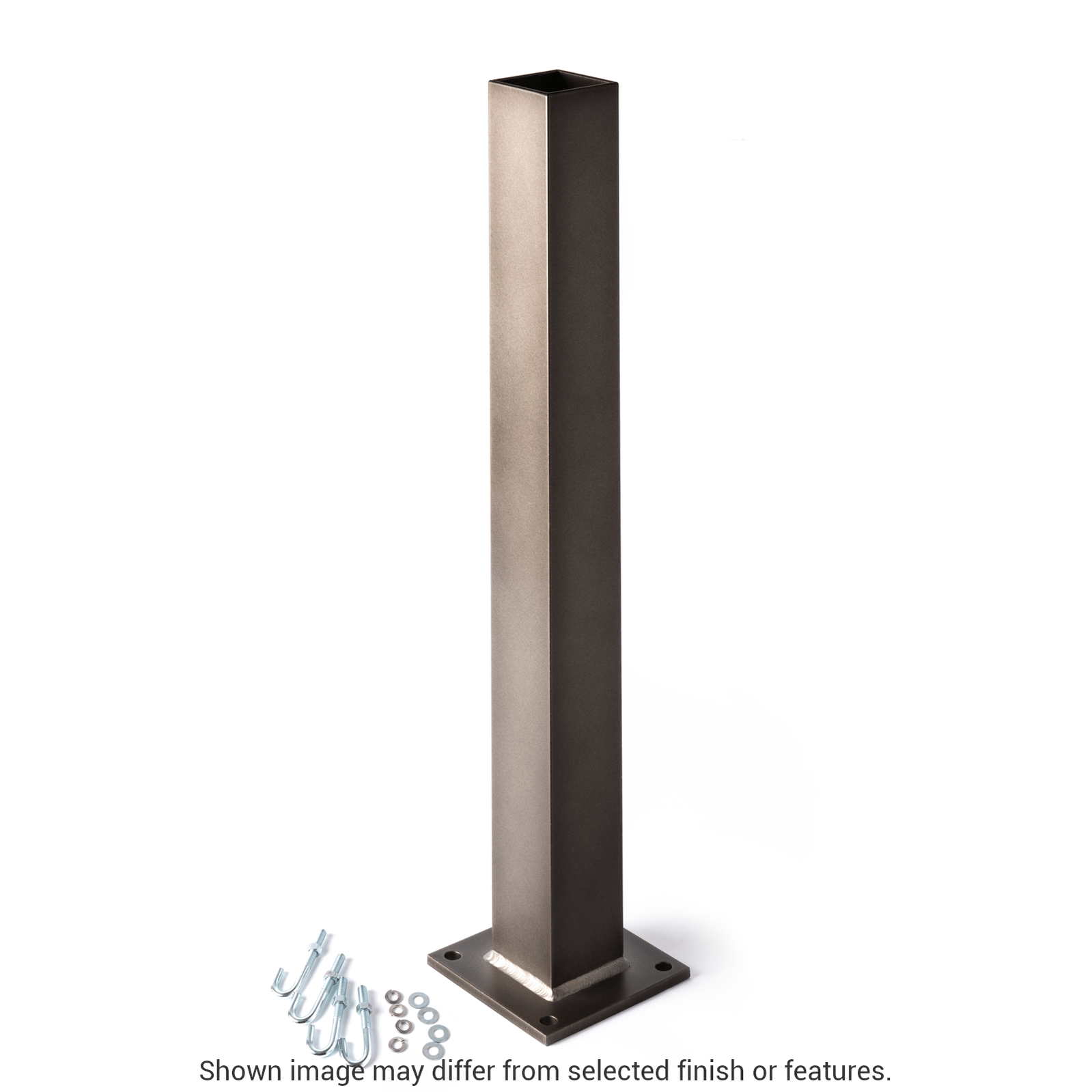 23" Square Outdoor Post for Bollards and Post Lights - White by Hubbardton Forge