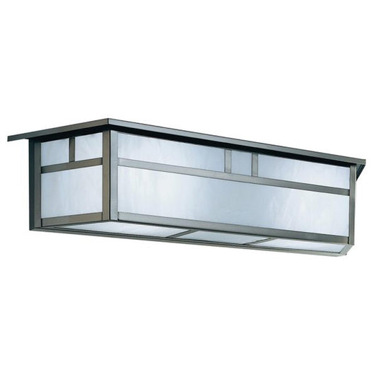 24″ Huntington Light Bar With Double T-Bar Overlay - HLB-24DTWO-P - Pewter by Arroyo Craftsman
