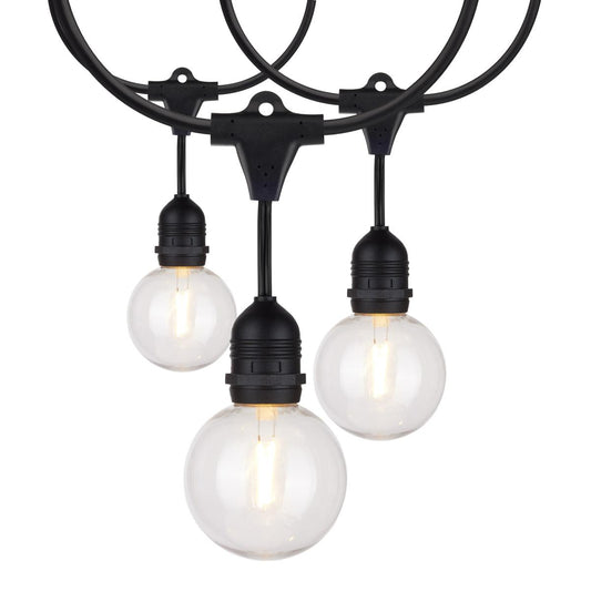 24Ft - LED String Light - Includes 12-G25 bulbs - 2200K - 120 Volts - Satco S8034