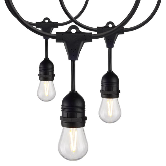 24Ft - LED String Light - Includes 12-S14 bulbs - 2200K - 120 Volts - Satco S8030