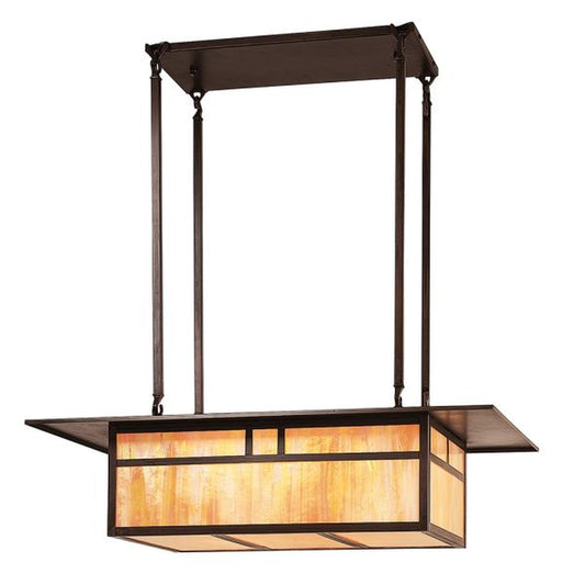 27″ Huntington Ceiling Mount With Double T-Bar Overlay - HCM-27DTGW-BZ - Bronze by Arroyo Craftsman